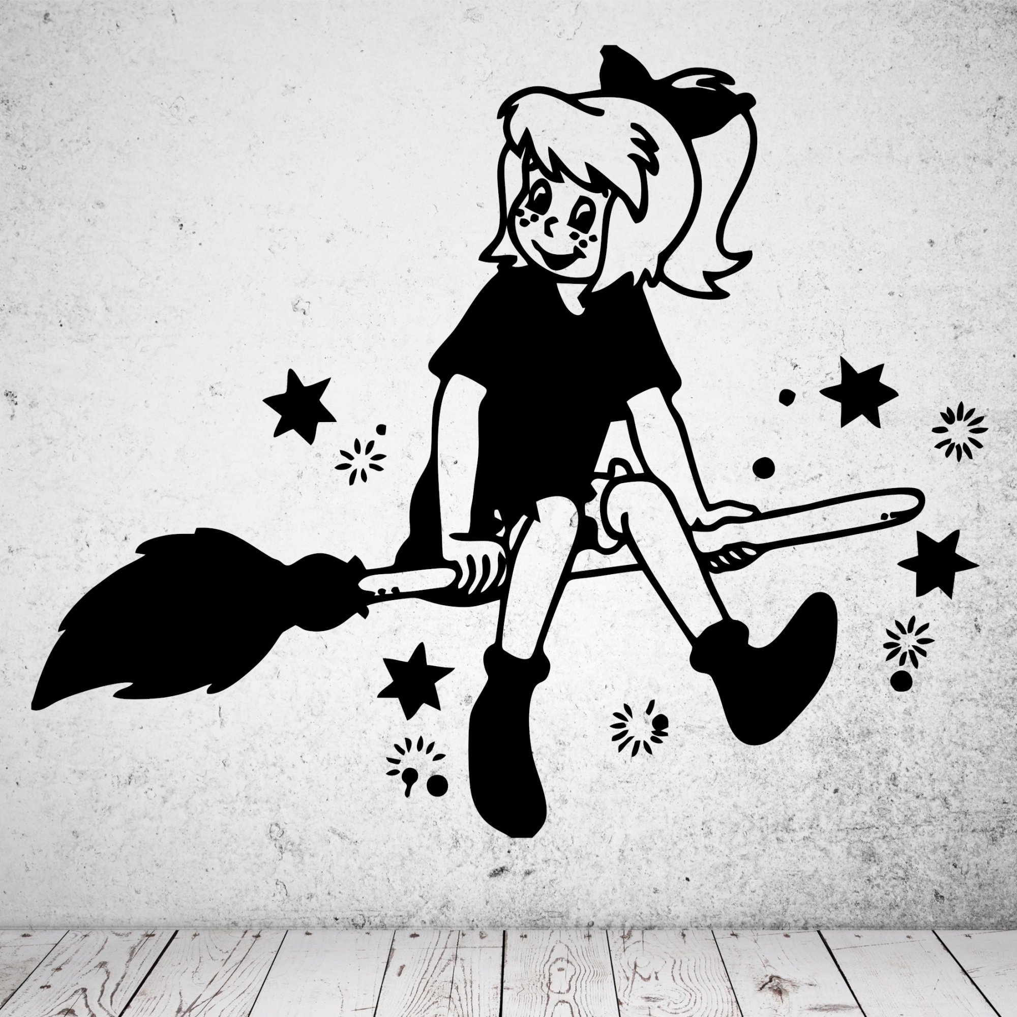 46124 Wandaufkleber Bibi Blocksberg